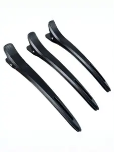 6 Pcs Partition Hair Clips, Non-Slip Crocodile Clips for Styling, Trimming, Dyeing, Matte Neutral Duckbill Clips, Salon & Home Use, Women's Invisible Hair Clips