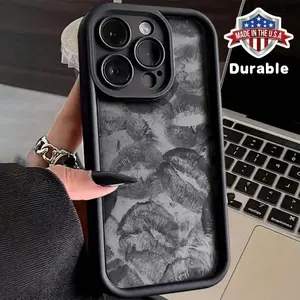 Lip Pattern Phone Case, Decorative Phone Protector Cover, Phone Compatible with iPhone 16 15 14 13 12 11 Plus/Pro/Pro Max Protection Aesthetic Astronaut Durable