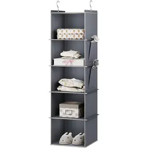 Multi-layer Storage Rack, Hanging Clothes Storage Rack, Wardrobe Clothing and Debris Layer Arrangement Storage Rack, Home Organizer for Bedroom, Freestanding Closet Organizer, Wardrobe Closet Organizer