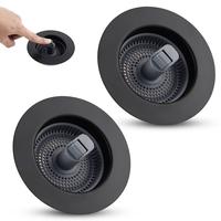 2 Pack-(Black)-304 Stainless Steel with 1 Strainer