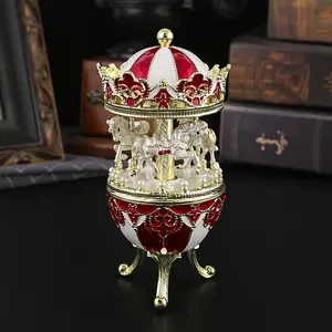 1 Carousel Jewelry Box, Perfect Gift for Women and Family Occasions, Handmade for Valentine's Day, New Year and Christmas