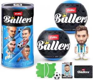 FIFA World Cup 2026 Ballers Series 1 -2 balls of pack by ZURU – Official Licensed Product Surprise Unboxing Soccer Collectible Sports Toy for Boys, Ages 3+