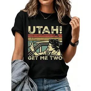 Utah Get Me Two Vintage Design Women Men T-Shirt Cotton Clothing