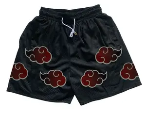 Japanese Anime Graphic Gym Shorts Men's Basketball Shorts Athletic Sweat Walking Summer Shorts
