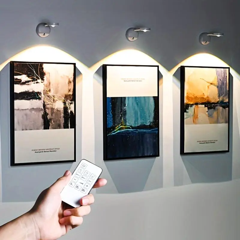 USB Rechargeable LED Lights for Bedroom, Magnetic Wall Lamp for Summer, Smart Sensor Wall Mounted Ambient LED Light with Remote Control, Touch Control