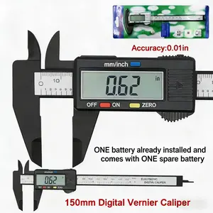 6" 150mm Digital Caliper LCD Electronic Vernier Measuring Tool 6" 150mm Digital Caliper LCD Electronic Vernier Measuring Tool