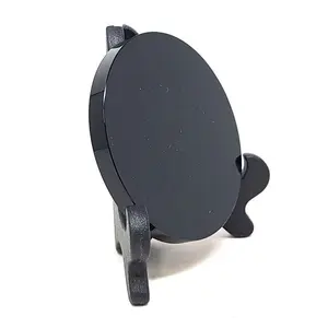 Black Obsidian Scrying Mirror with Stand – 6cm for Divination &amp; Inner Vision