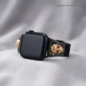Apple Watch Band Skull Iris Hollow Out Design, Unisex Fashion Strap, Stylish Accessory for Men and Women, Trendy Apple Watch Bands