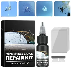 Windshield Crack Repair Kit, Professional Glass Crack Repair Liquid, Car Glass Repair Glue Scratch Kit, Chipped Windshield Filler Repair Fluid Glue for Chips Scratch