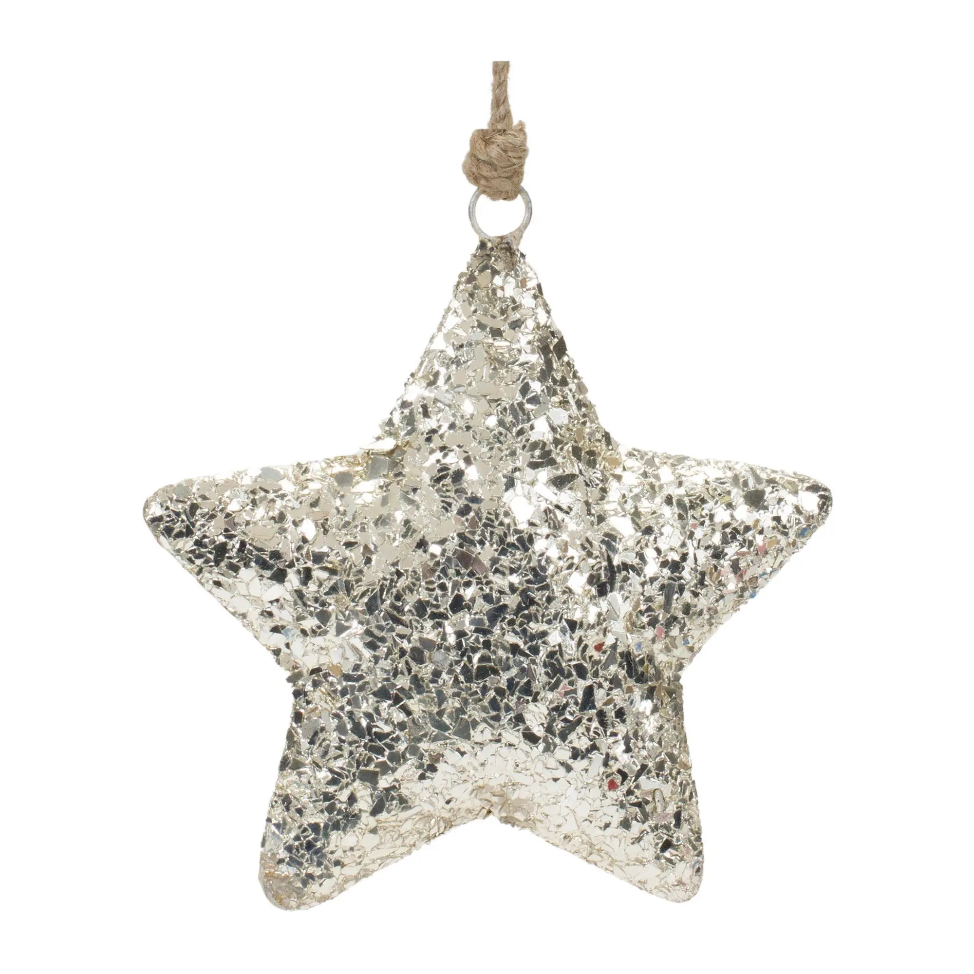 Melrose Mosaic Metal Star Ornament (Set of 4)