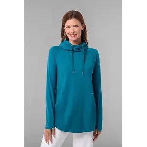 Women's LumaLeo Pullover Hoodie with Thumbholes | Bluejay