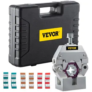 VEVOR Manually Operated AC Hose Crimper FS - 7842B Separable Hydraulic Hose Crimper Kit Manual Piston Valve For Aluminum Pump Air Conditioning Repair with 7 Dies Whole Set Handheld AC HoseVEVOR Super Brand Day