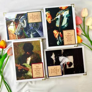 The Cadence of Part-Time Poets Hardcover Fanfic Book Set by motswolo, Remus & Sirius Fanfic, Wolfstar, Marauders Era Dark Academia Collector