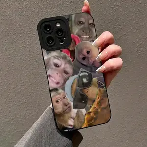 Monkey Pattern Phone Case, Anti-Drop & Shockproof Phone Protective Cover, Phone Accessories Compatible With IPhone 11 12 13 14 15 16 Pro Max/Pro/Plus for iPhone 17