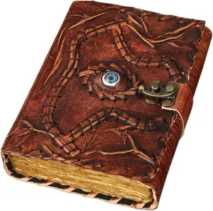 Hocus Pocus Book of Spells Hocus Pocus Spell book Prop Hocus Pocus Gifts Halloween Decorations Decor Leather Journal Writing Book Of shadow Best Hocus Pocus Gifts For Men And Women (7x5 Inch, Brown)