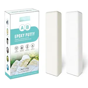 Epoxy Putty, 120g Quick Leak Repair Epoxy Putty Plastic, Ceramic, , Metal, Stone, , Glass Bonding and Repair Stick (White)