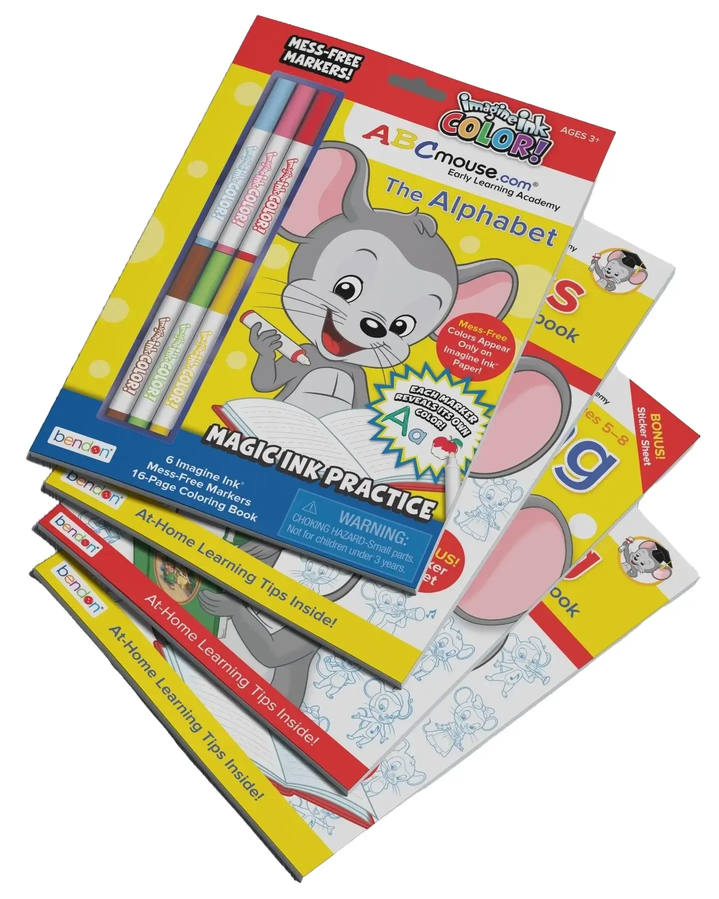 ABCmouse Complete Literacy Suite Workbook Bundle – Preschool Learning Activities for Kids Ages 4-8, Alphabet & Number Tracing, Writing Practice, Phonics & Pre-K Homeschool Curriculum