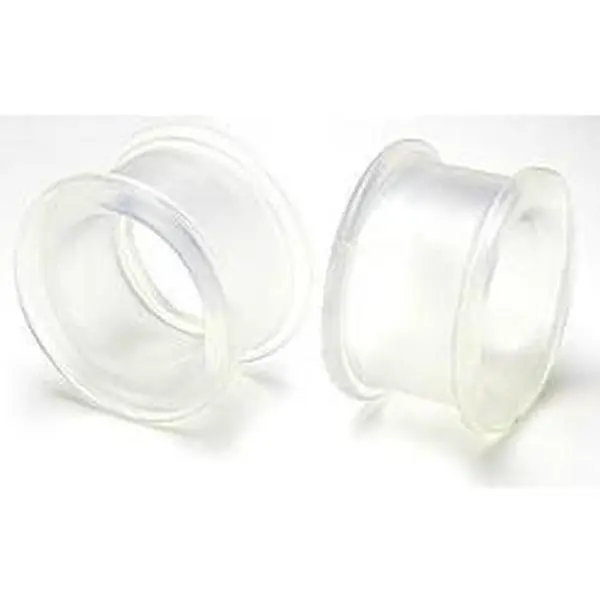 Clear Silicone Tunnel by Kaos Softwear — 0g up to 1" — Price Per Pair