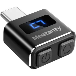 Metal USB-C Tiny Mouse Jiggler-Mouse Mover Undetectable Automatic Shaker With Separate Mode and ON/Off Buttons, LED Screen Mouse Moving Device For Computer, PC, Laptop-Keep Them Awake