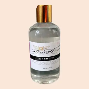Bee Enchants NAKED DRIP Nourishing Dry Body Oil with Essential Oils Black Currant Berry Blend Jasmine Rose Lilly of the Valley Vanilla Raspberry Base 8 oz 200G