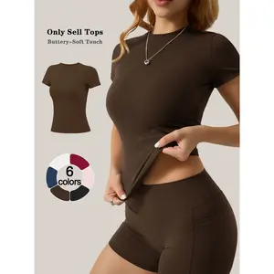 Women's Shapewear Short sleeve T shirts Waist Cinching Slim Fit Four Season Friendly High Stretch Comfortable Versatile for Daily Wear Lounging Home Travel Stylish Layering Piece Ladies Lingerie Loungewear Pajamas