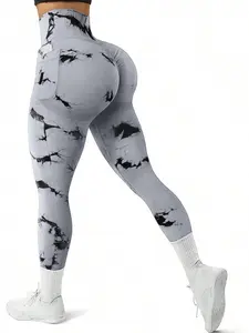Women's Tie Dye Print High Waist Sports Leggings, High Waist Activewear, Gym Fitness Leggings, Casual Comfy Breathable Skinny Pants for Yoga Gym Workout Running, Ladies Sportswear for All Seasons, Skinny Yoga Bottoms, Athleisure Bottoms