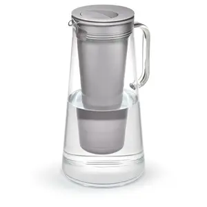 Water Filter Pitcher, 10-Cup, Pebble, BPA Free Designed for Everyday Protection Against Bacteria, parasites, microplastics, Lead, Mercury, PFAS and a Variety of Chemicals