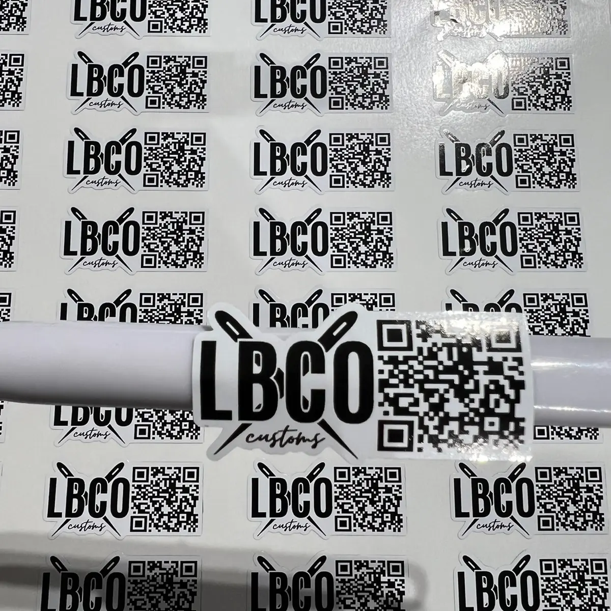 QR Code Logo Stickers
