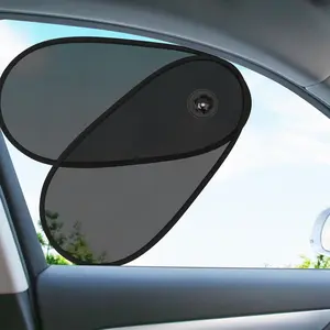 2 Sets  Window Adjustable ,    Window Cover Rotatable , Side Window  with Suction Cups Universal Suction Cup Window Shades sunshade car