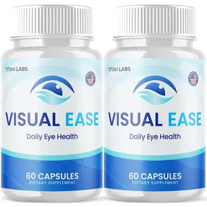 Visual Ease Eye and Vision Support Supplement for Healthy Eye Function 120 Capsules 2 Pack