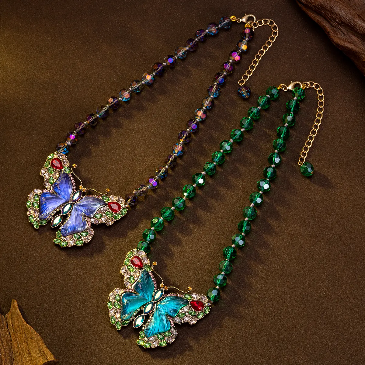 Vibrant Butterfly Necklace | BFF Bestie & Couple Matching Jewelry | Colorful Charm Pendant