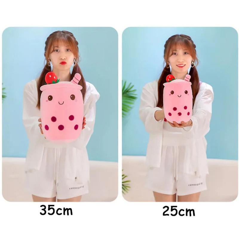 Boba Plush Whip Cream Bubble Milk Tea Cup Cute Stuffed Animals Toy for Kids