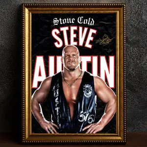 Steve Austin Stone Cold Poster / Wrestling / Catch / / / Poster / Wall art / Interior decoration / Prints Wrestling