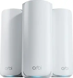 NETGEAR - 3-pack Orbi 770 Series BE11000 Tri-band Mesh Wi-Fi 7 System - White