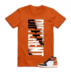 1 Shattered Backboard Shirt Men, Orange Shirt matching Jordan 1 Shattered Backboard, 100% Cotton Classic Fit, Casual Everyday Wear, Menswear