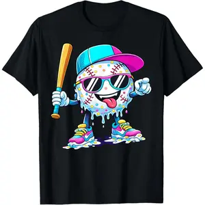 Funny Baseball Life Style 101 Apparel Baseball Drip Boys T-Shirt