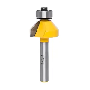 Chamfer Router Bits, Bevel Edge Forming(45?-1/4''length-1/4''Shank)