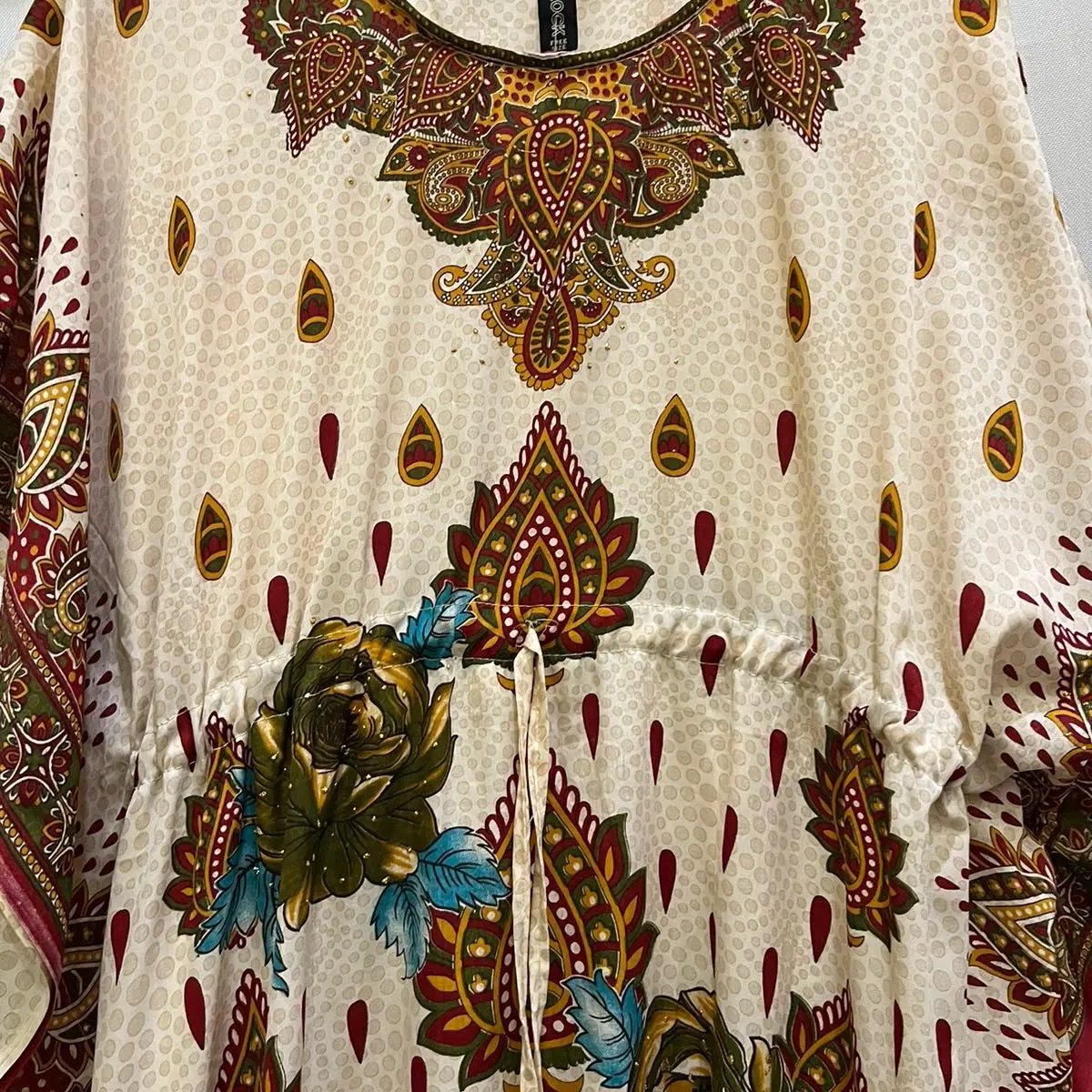 BRAND NEW True Rock Free Size Dashiki Long Caftan Tunic Dress Cover Up Maxi