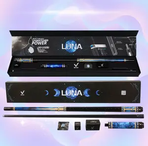 EVO LUNA Sapphire Gate — Maxbing Edition Glassfiber Cue Kit with TIME 3 Tip (12.5 mm, 29 in Shaft, 3/8–10 Ultra‑Stiff Joint, 19–19.5 oz)
