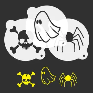 Halloween Coffee Stencils