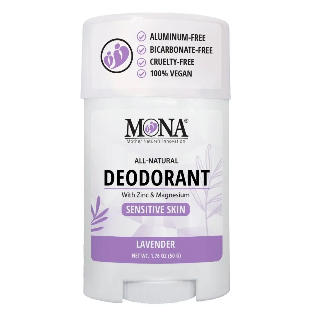 MONA BRANDS All Natural Deodorant For Women & Men | For Sensitive Skin | No Aluminum or Baking Soda | ( 1.76 Oz)