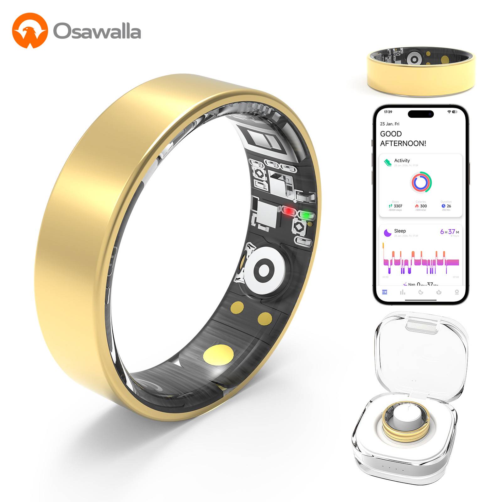 2026 New Smart Ring, Sleep & Heart Rate Monitoring, Waterproof for Swimming, Unisex Couple Style, Compatible with Android & iOS 2026 New Smart Ring, Sleep & Heart Rate Monitoring, Waterproof for Swimming, Unisex Couple Style, Compatible with Android & iOS