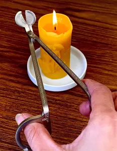 6” stainless steel candle wick trimmer cutter - high quality