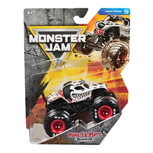 Monster Jam 2026 1:64 Die-Cast Monster Mutt Dalmatian – Series 45 Legacy Truck, Official BKT Tires, Ages 3+
