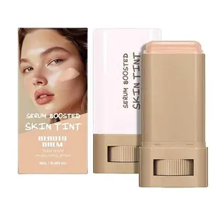 Christmas Gift Beauty Balm Serum Boosted Skin Tint Concealer, Brightens, Hydrates, Conceale & Smooths Full Coverage Concealer Balm, Even Skin Tone Portable Moisturizing Essence Stick