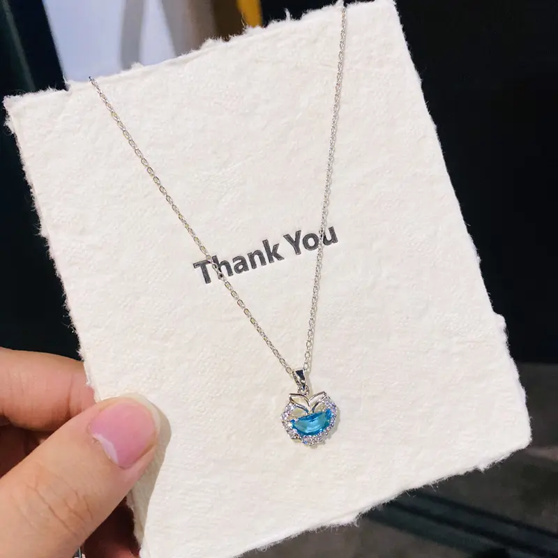 D27 Silver Full Diamond Glistening Water Fish Tail