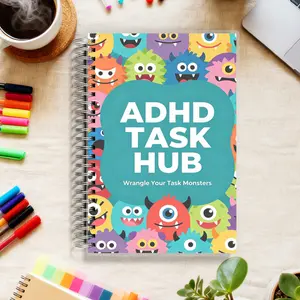 ADHD - The Ultimate To-Do List Notepad, Productivity Planner Notebook, for the ADHD Brain, Categorize Everything from Calls to Research for Maximum Focus, A5, 108 Pages, Spiral Bound for Easy Use