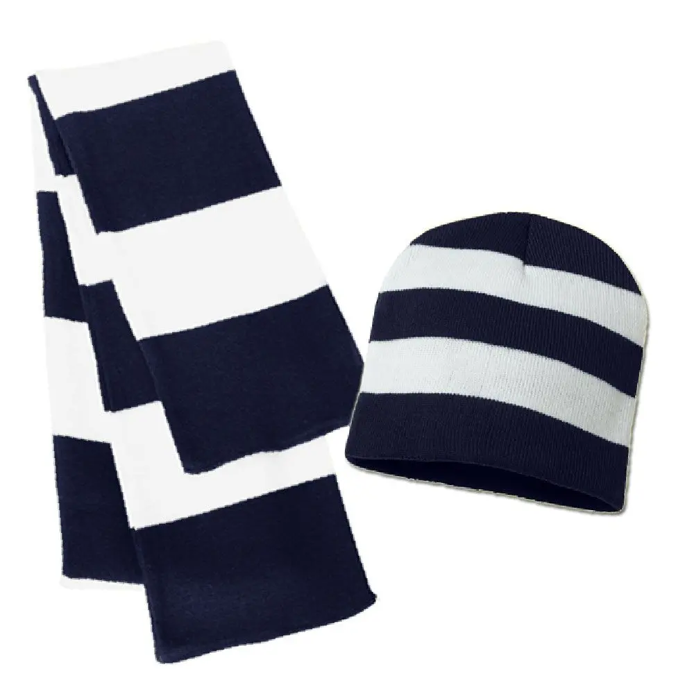 Navy / White