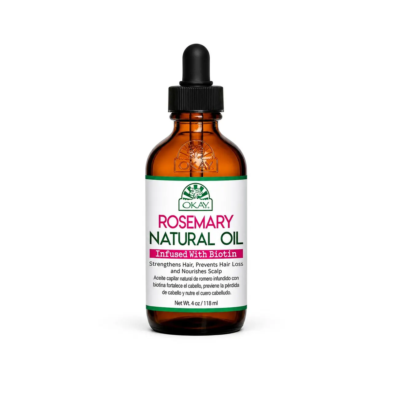 OKAY Rosemary Natural Oil - 4 oz / 118 ml