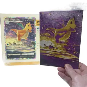 Dragonite 3D Printed Oversized Custom Card - Features Dragonite Design, 100% Customizable, Includes Cardholder and Card